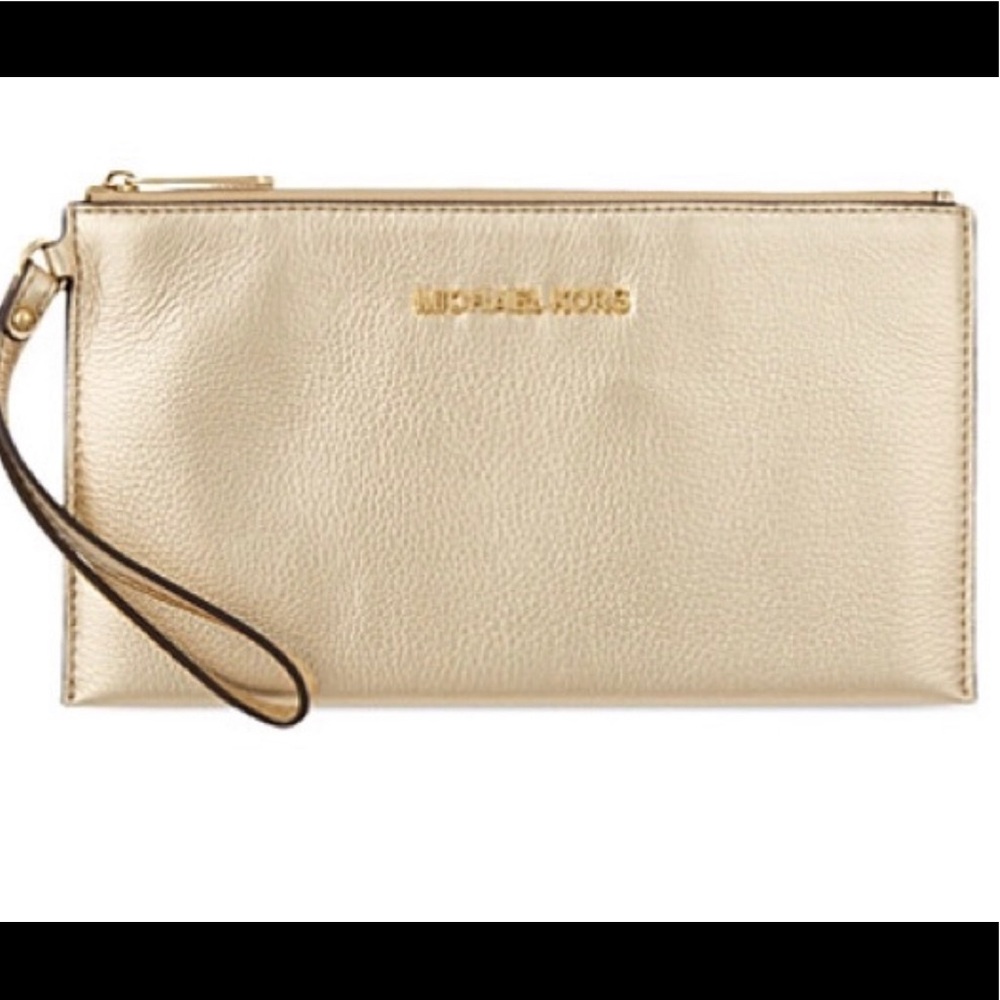 Michael Kors Gold Clutch